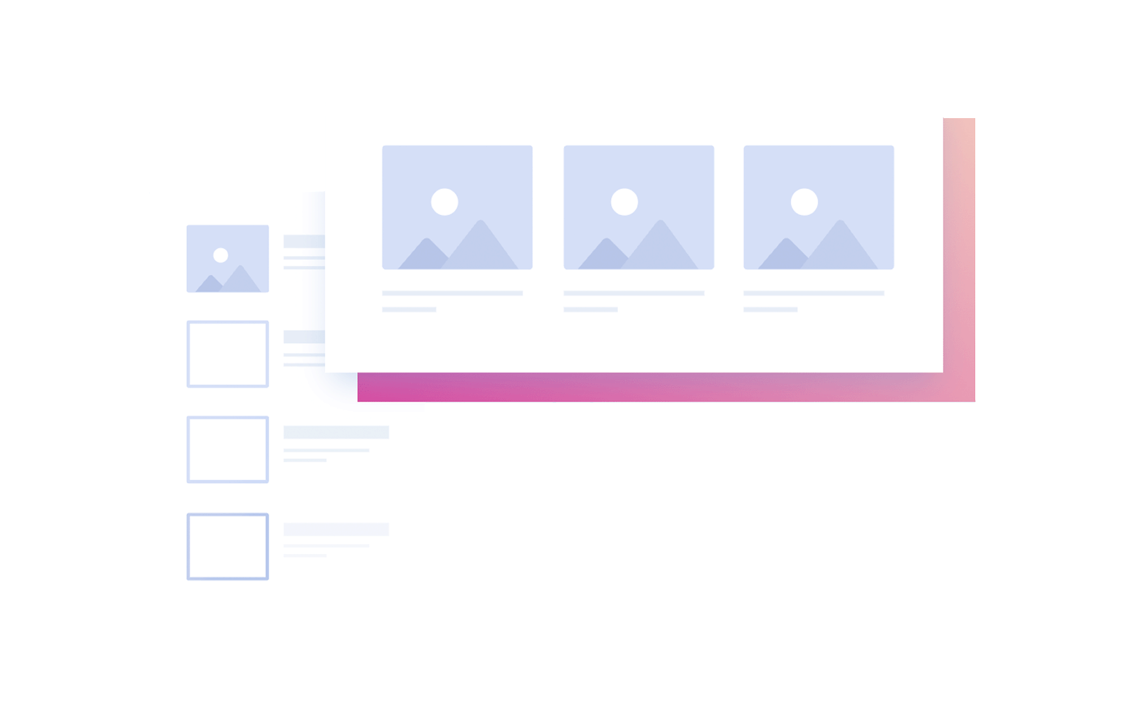 Product recommendation sections