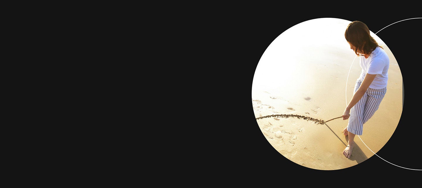 Drawing circles in the sand