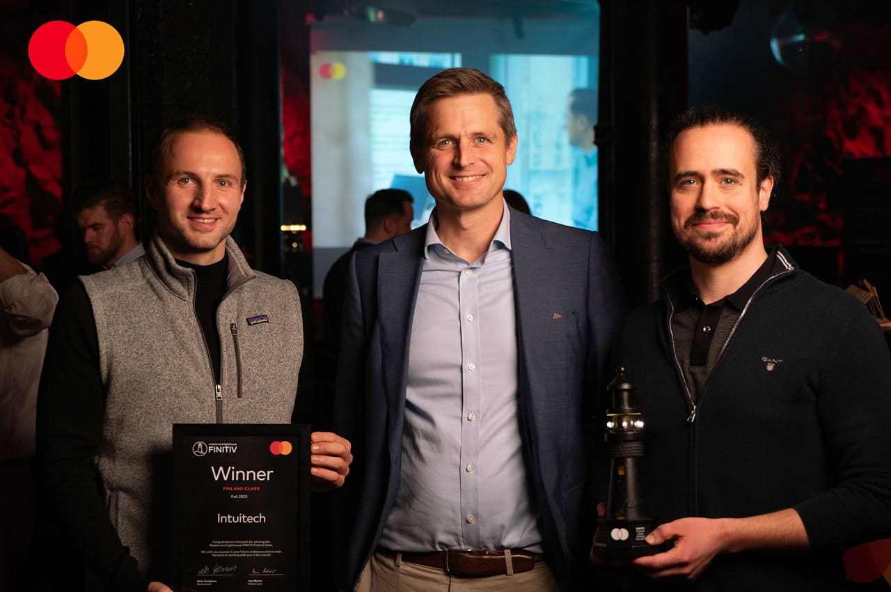 intuitech winner trio at awards event