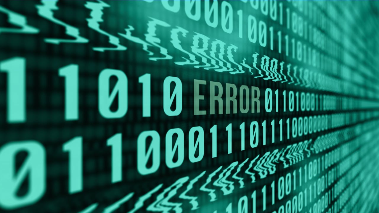 Abstract techy illustration code on a screen