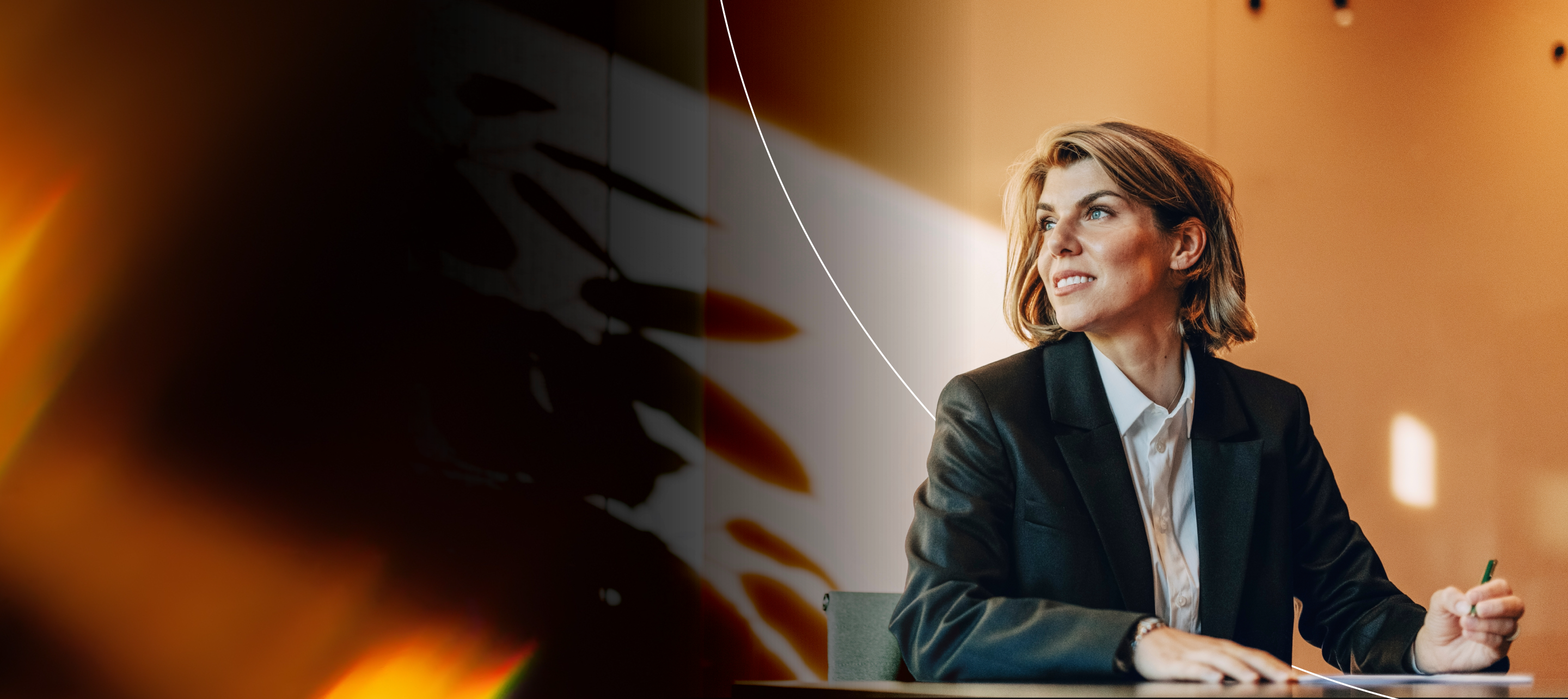 Woman taking notes in the office