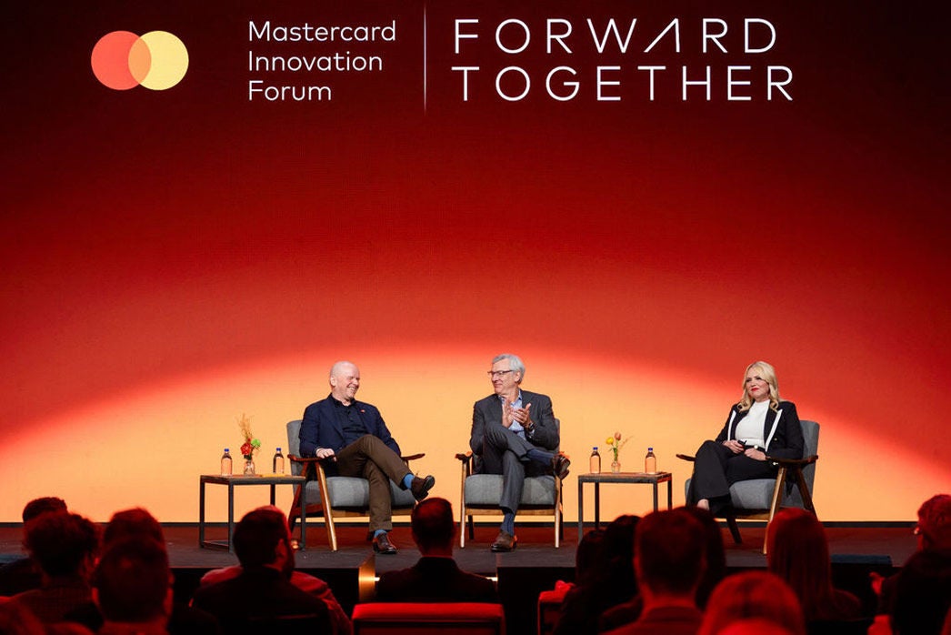 Michael Miebach, PDG de Mastercard, et Dave McKay, président et PDG de RBC