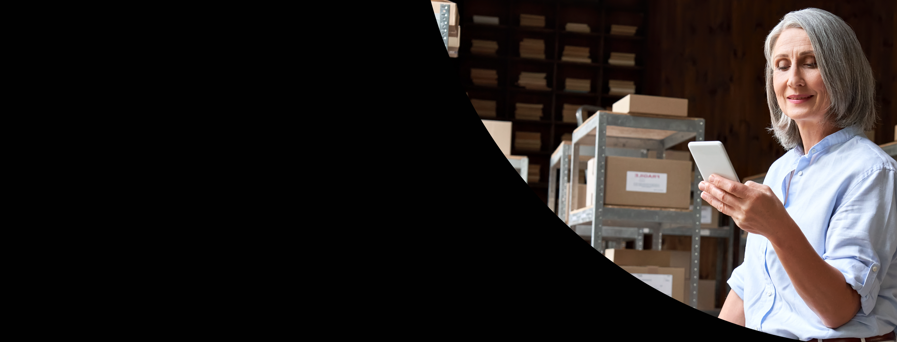 Woman looking at phone