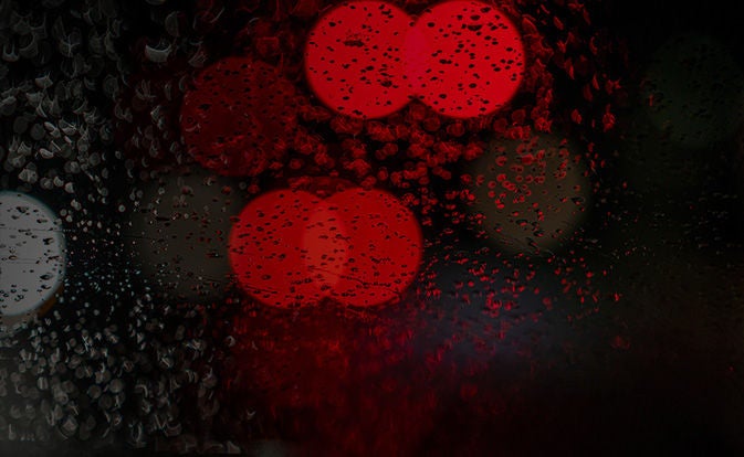 abstract image with multiple mastercard logos.
