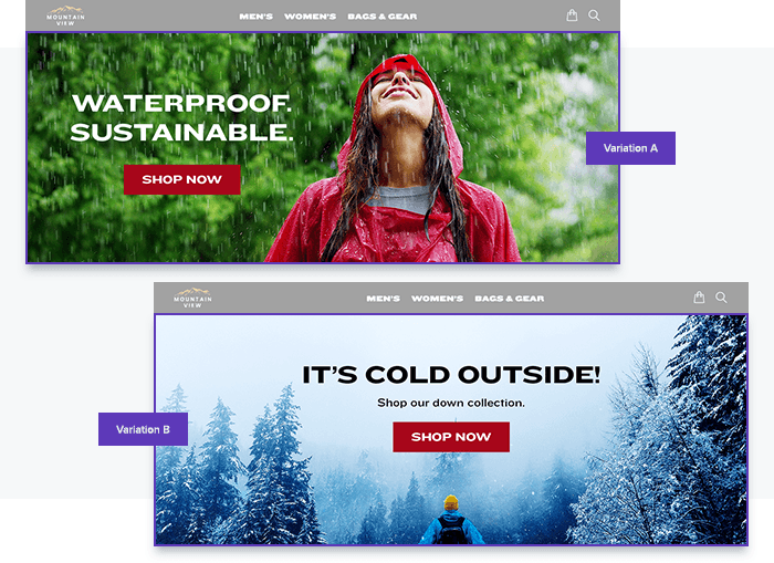 Personalization example