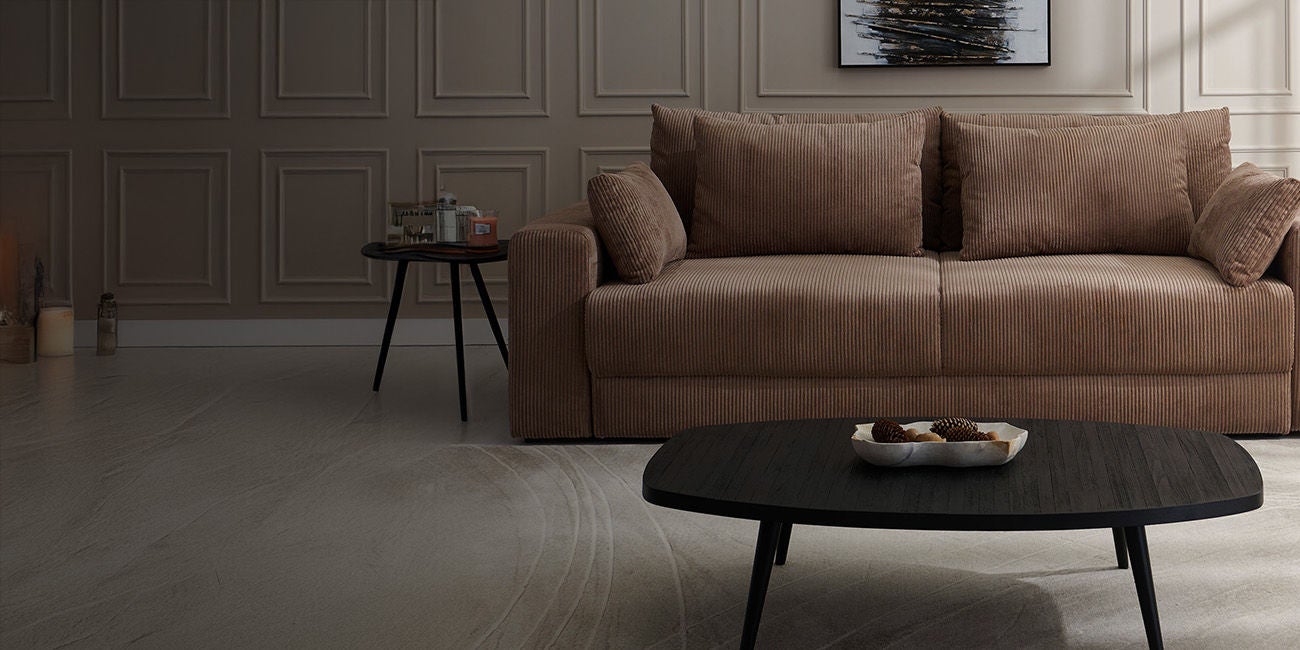 interior of a living room with a couch