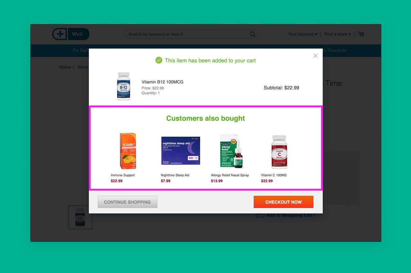 Store personalization example