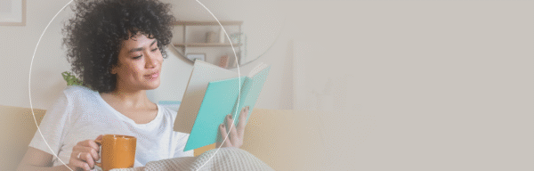 Woman reading a book