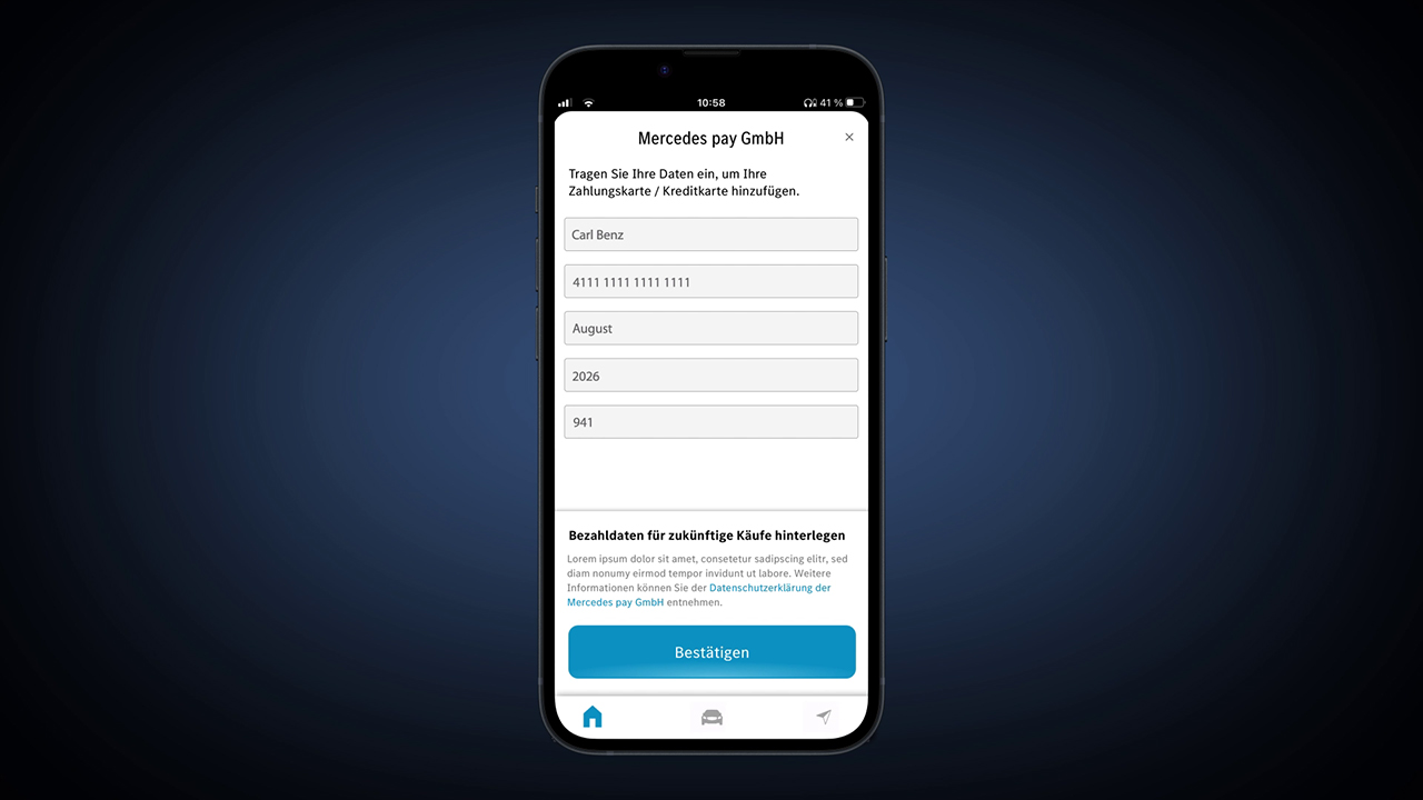 Mercedes Benz Schritt 2