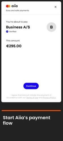 Snimak ekrana platforme Aiia koji prikazuje putovanje plaćanja 2