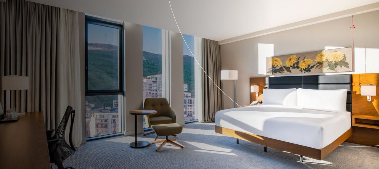 bright spacious modern hotel room