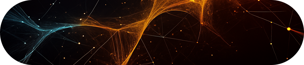 A glowing, fractal-like river delta with  currents representing transaction flows.