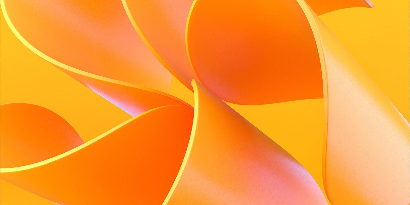 Abstract 3d image that resembles a blue ribbon