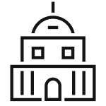 Public sector building icon