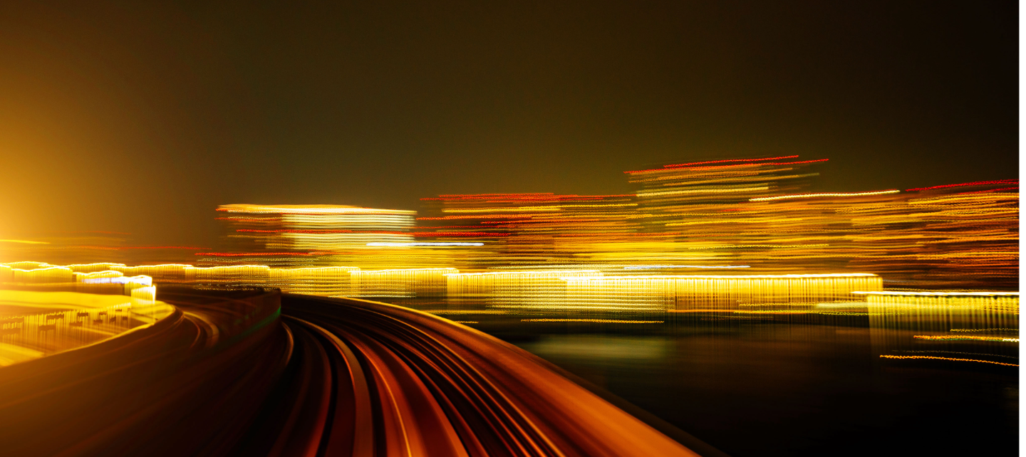Blurry image of a highway