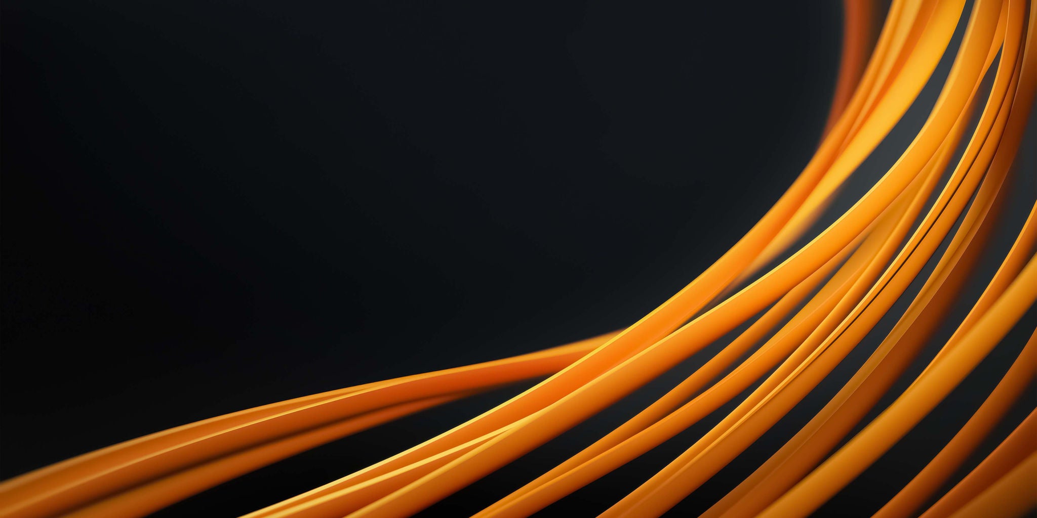 Abstract 3d image with orange lines