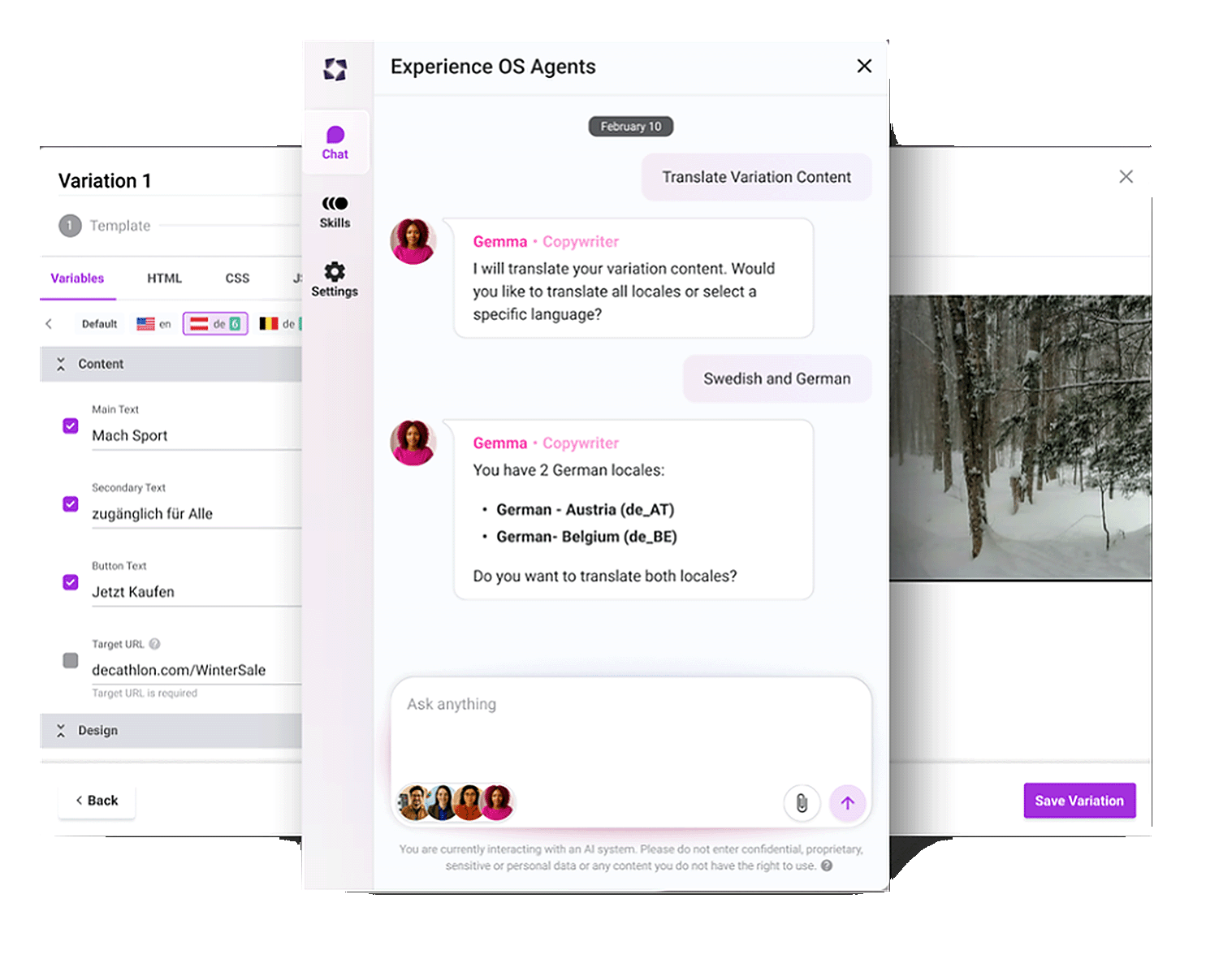 Conversation with Gemma AI agent