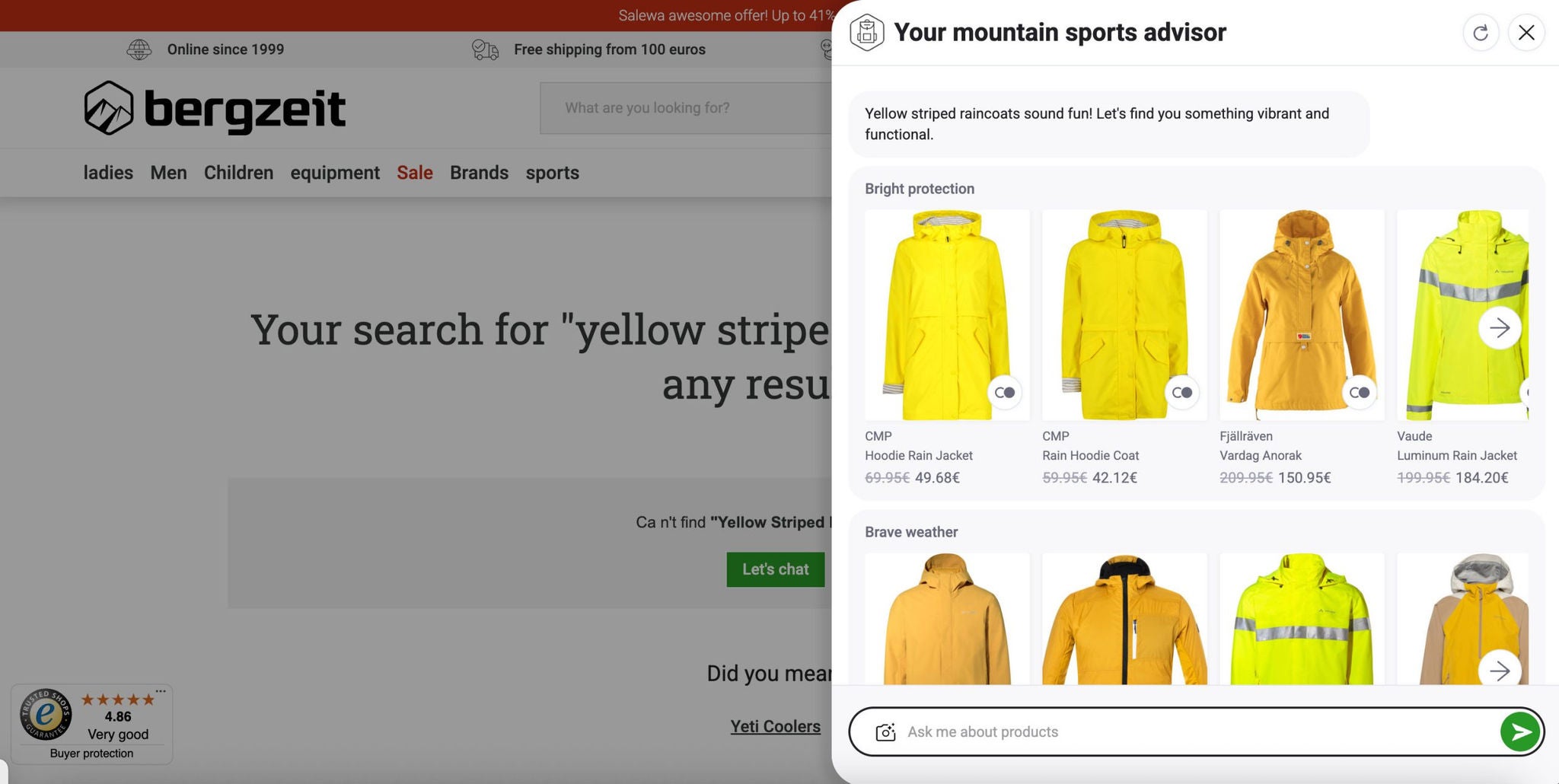 Store personalization example