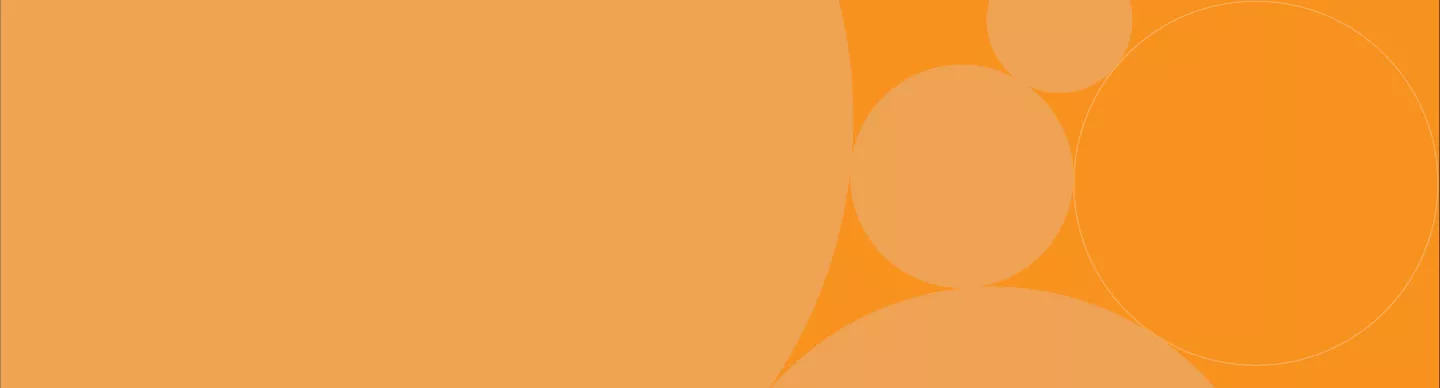 Orange Circles banner