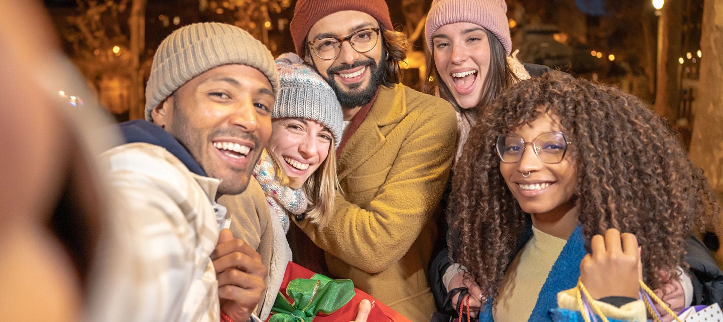Group of friends taking a selfie