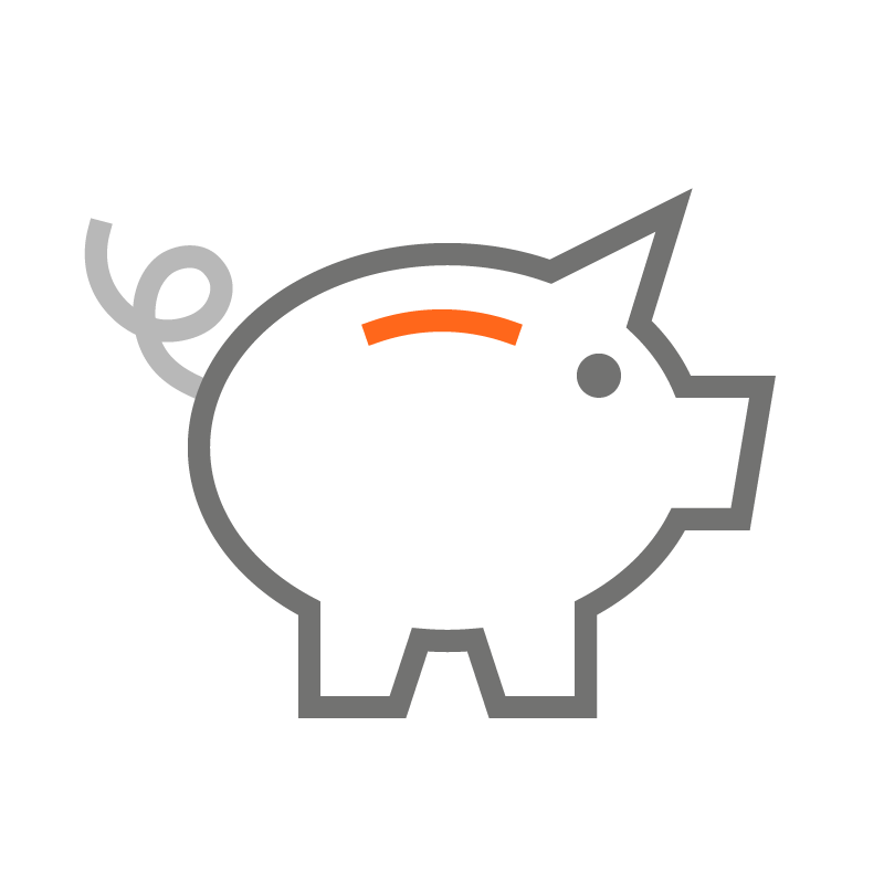 Piggy bank icon