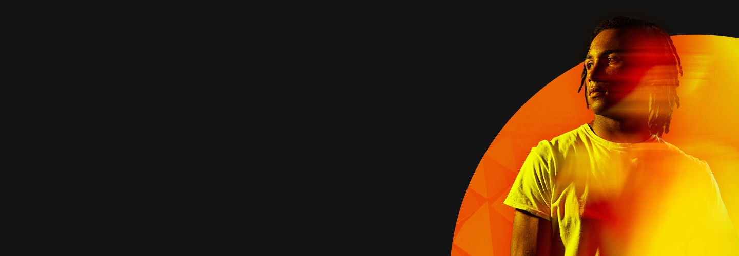 Man looking away from camera