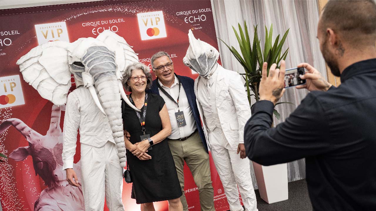 Cirque du Soleil theatre party.