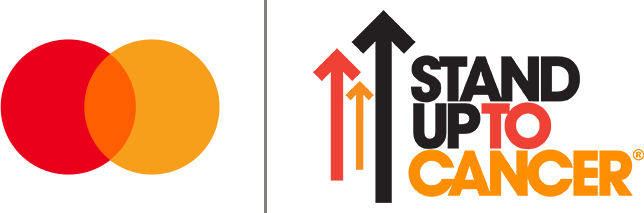 Mastercard | Stand Up To Cancer logos.