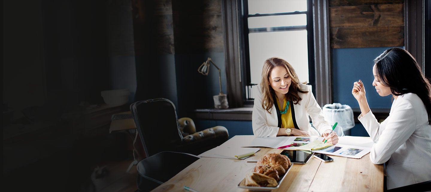 Women working in an office.