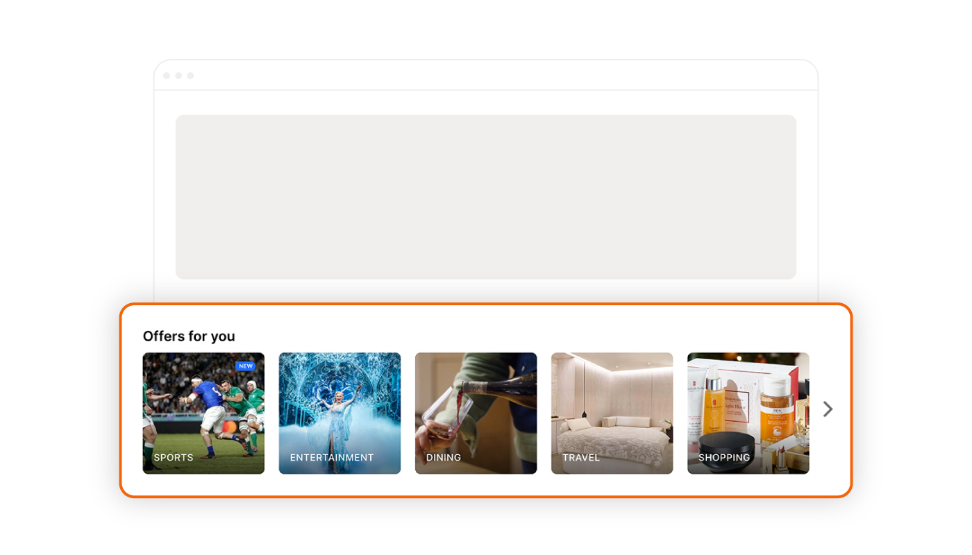 Example of a section that recommends articles 