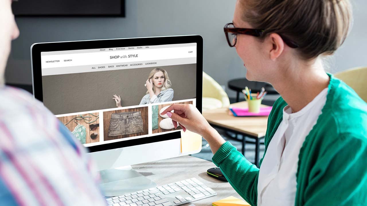 Composite image of website homepage.