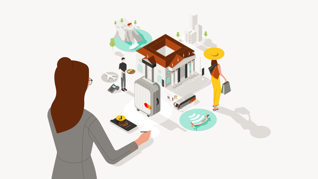 Tourism illustration.