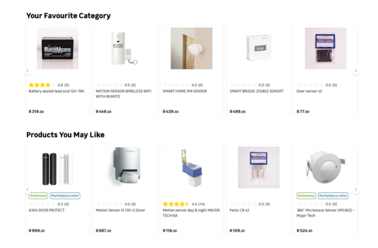 Personalization example