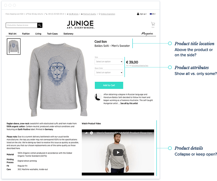 Personalization example