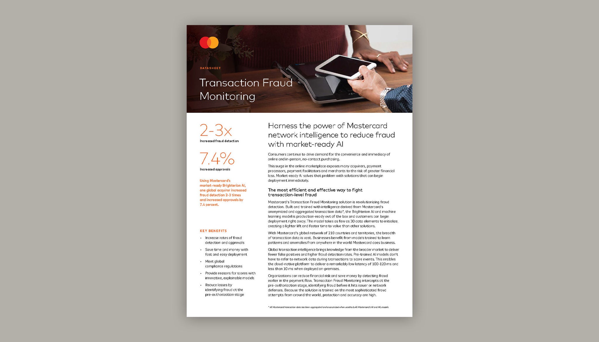 Cover of Market-ready AI for transaction fraud monitoring report