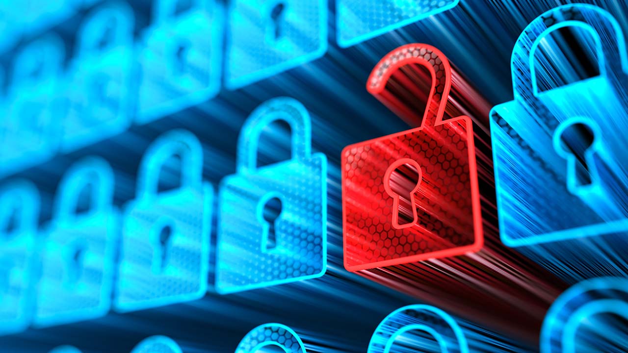 Data with encrypted computer code.