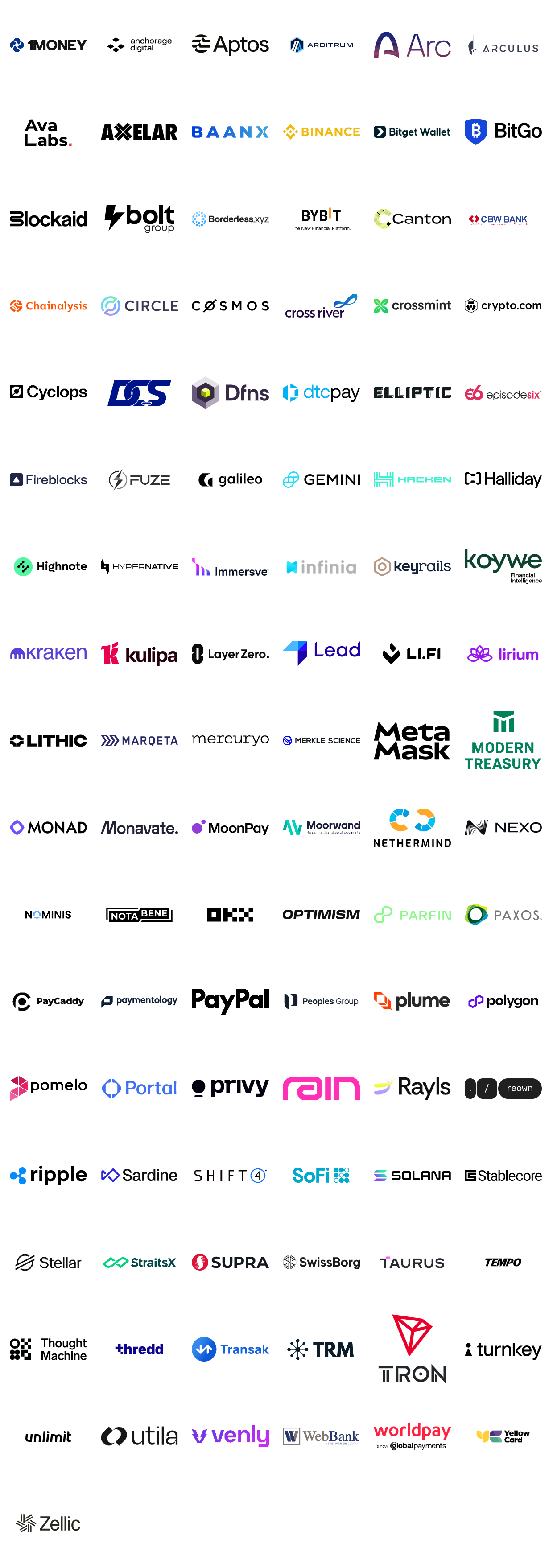 logo wall of partners