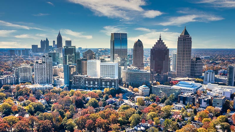 Atlanta skyline.