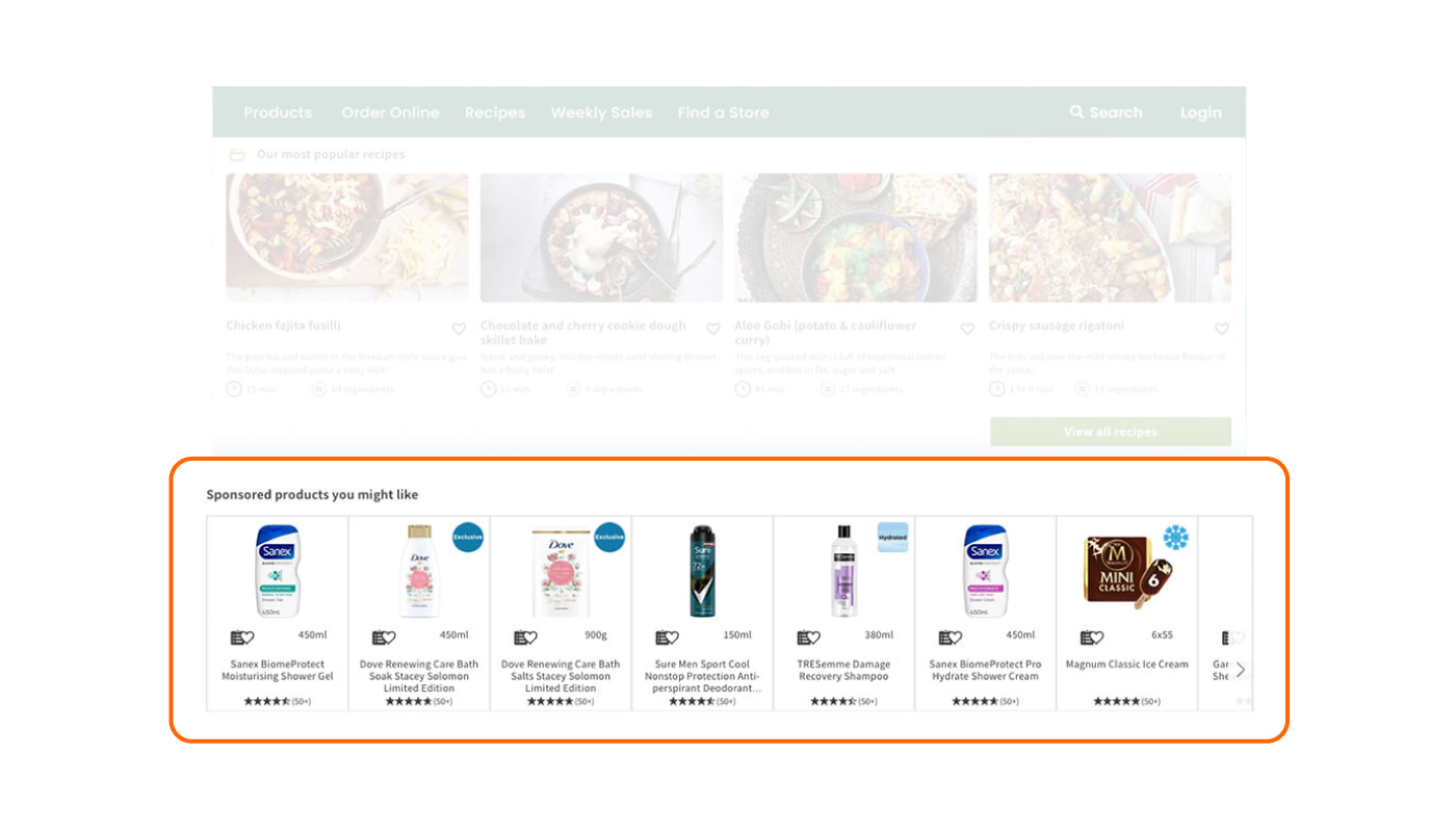 Recommendation widgets can also be used to showcase important-site wide events or product collections in-line with seasonal/promotional calendars or preferred localized stock. 