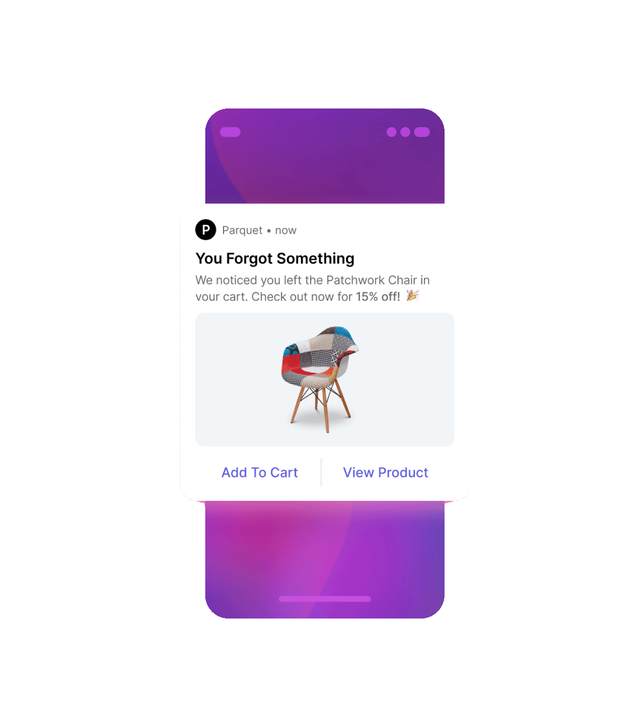 Example of a Dynamic Yield push notification
