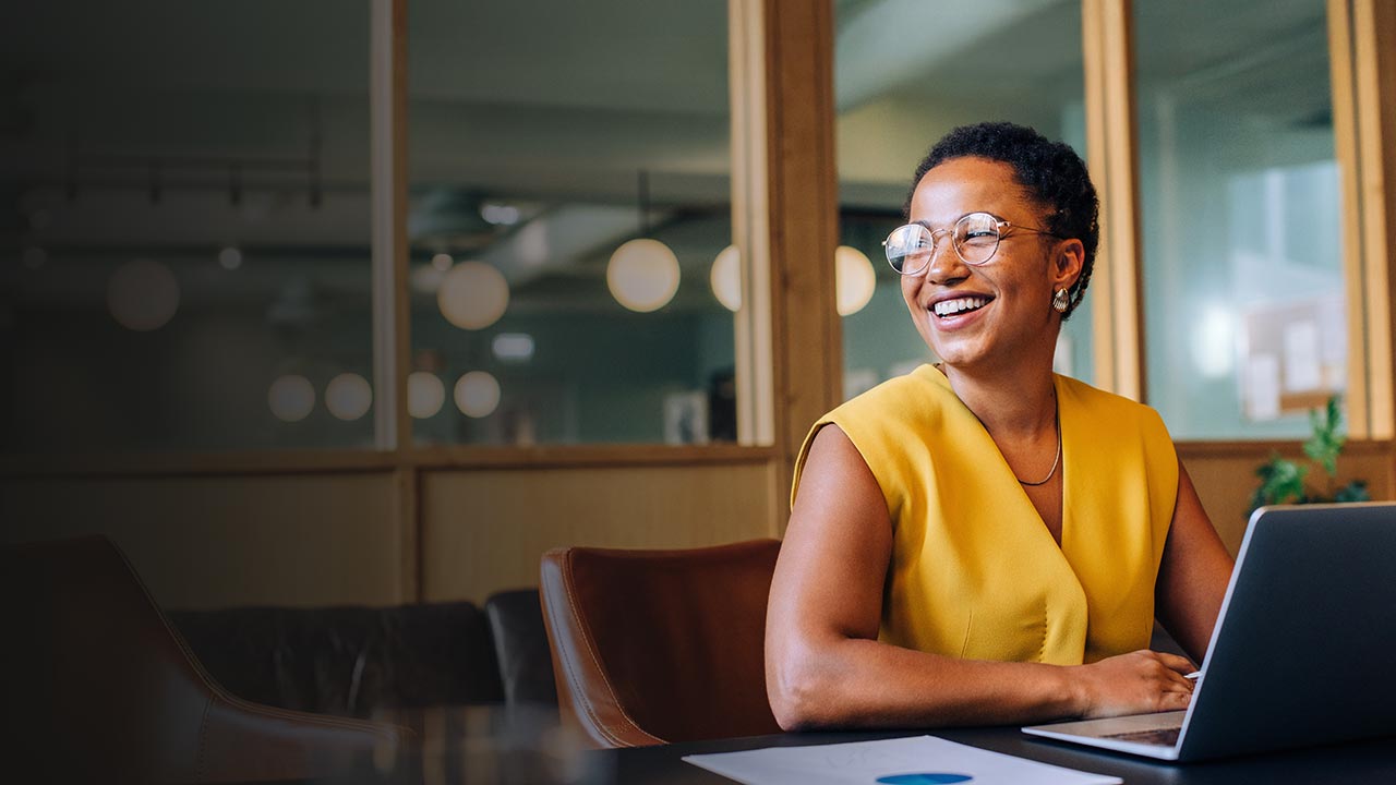 Restaurant owner on her phone