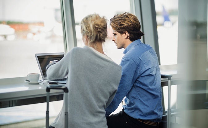 Colleagues working together