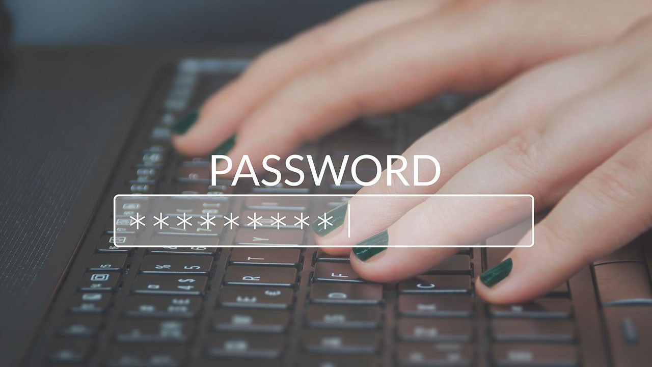 Password box in internet browser.