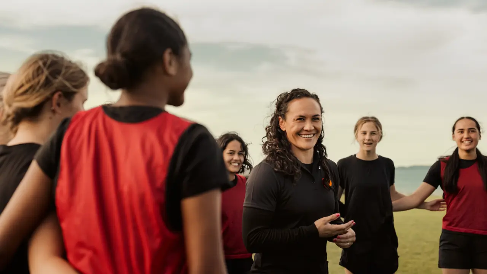 Women in sport team happy
