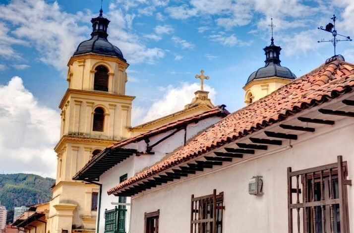 Azoteas de edificios en Bogotá.