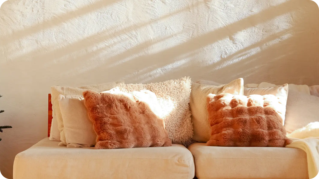Couch and pillow