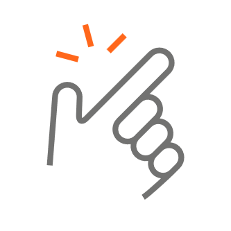 Snapping finger icon