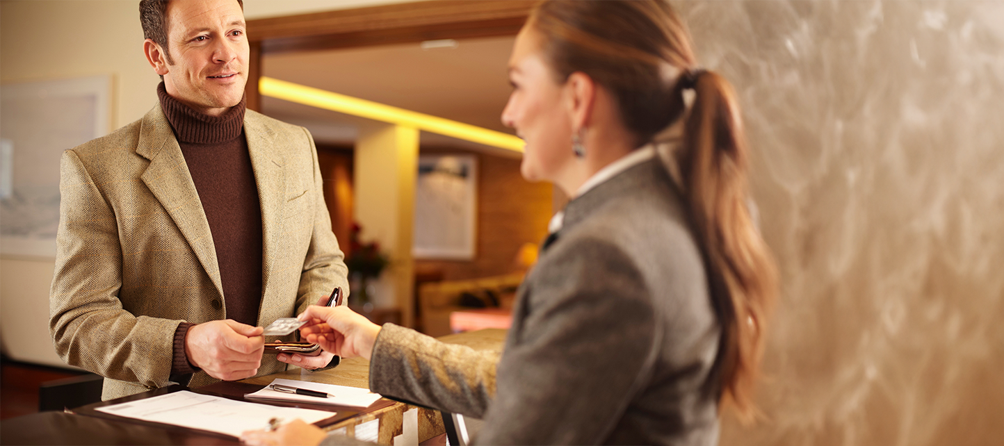 Man paying with a card