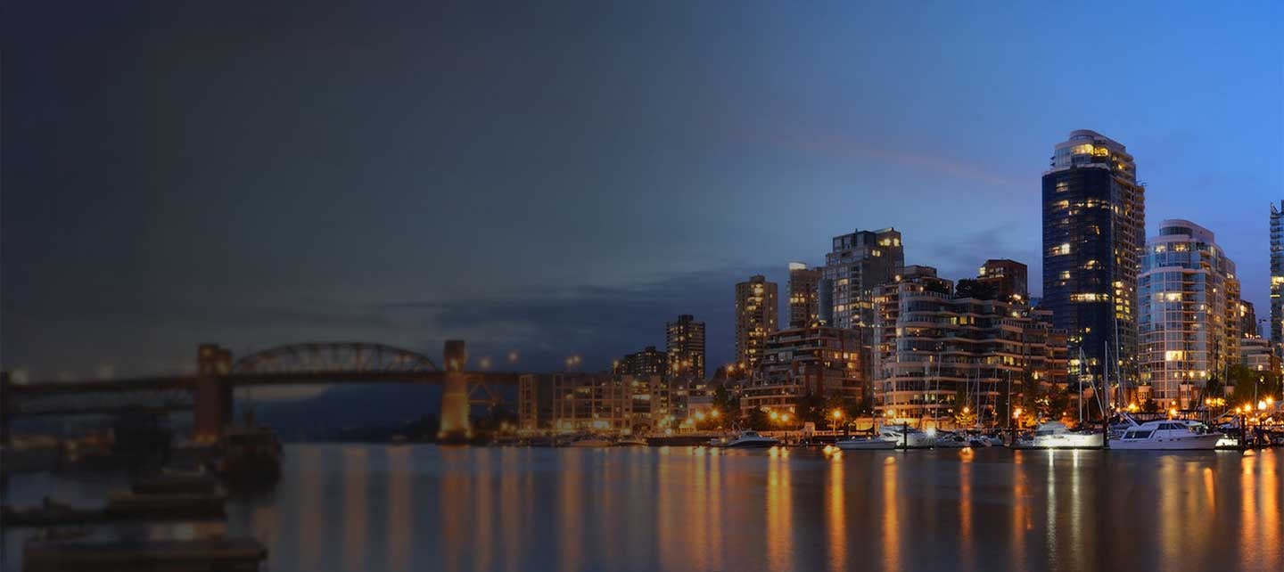 Le pont Granville et le centre-ville de Vancouver