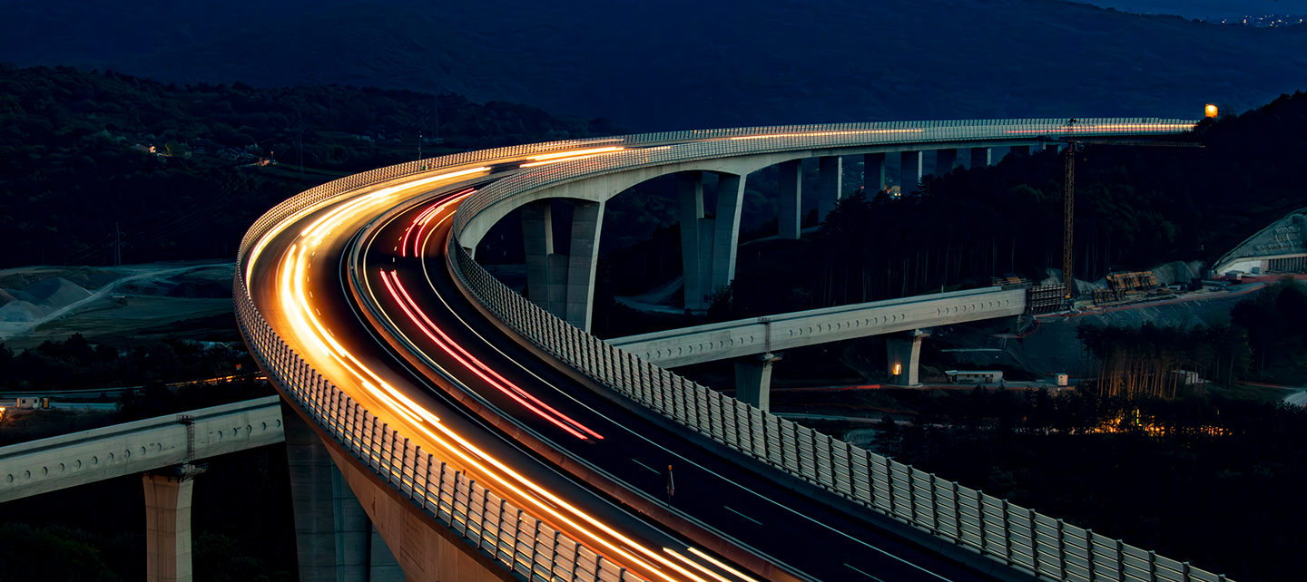 Highway in the night